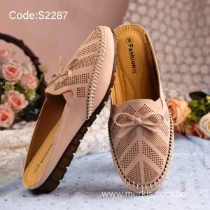 Women's Bow Decor Flat Half Loafers