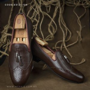Genuine Leather Tassel Loafer for Men