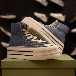 High Ankle Canvas Sneaker For Women