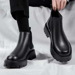 Exclusive Black Chelsea Boot For Men In BD