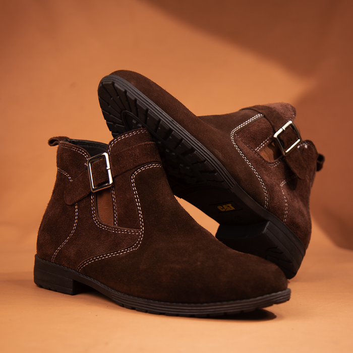 Premium Men’s Genuine Suede Leather Boot in BD – Best Price - Image 2
